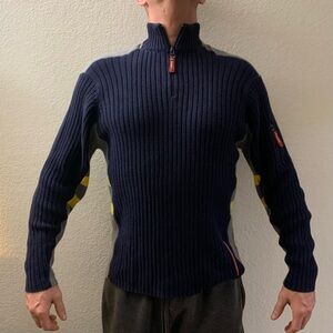 Mens Vintage Bugle Boy sweater, medium